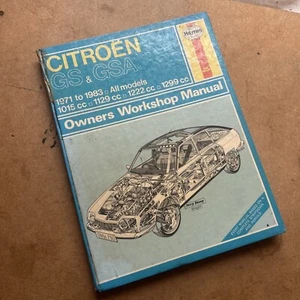 CITROEN GS & GSA 1971-1983 ALL MODELS HAYNES OWNERS WORKSHOP MANUAL 290 - Picture 1 of 11