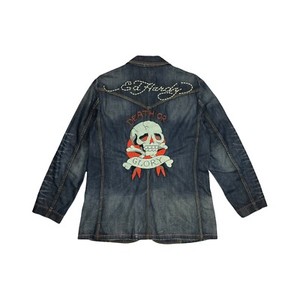 ed hardy jean jacket