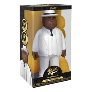 Notorious B.I.G. Figura Vinilo Dorado Biggie Pequeño Traje Blanco 30 cm Funko - Imagen 1 de 1