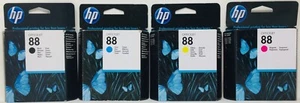 HP 88 Noir/Cyan / Jaune / Magenta Original Officejet Pro K550/L7400/L7500 - Photo 1/1