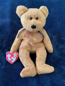 New!! Ty Beanie Babies Fuzz The Bear NWMT with thte tag out of the product - Picture 1 of 3