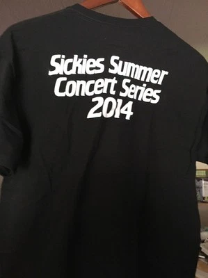 Большая футболка Sickies Summer концерт серии 2014 Sickies гараж гамбургеры и пивоварни - Изображение 1 из 4