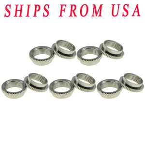 10x  NI 15/32"   Fine Knurl Deep Guitar Nuts Toggle Switch Nut For Switchcraft - Picture 1 of 6