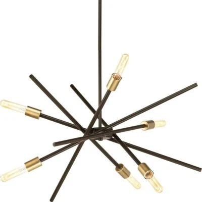 Astra 22-5/8 in. 6-Light Antique Bronze Modern Chandelier by Progress Lighting - Image 1 of 4