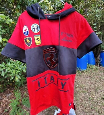 Moletom com capuz Italia Motorsports itália fari lambo adulto M novo com etiquetas Krispy NYC bom ver fotos - Imagem 1 de 4