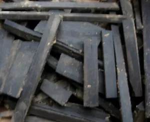 GABON ÉBANO 22 LIBRAS PIEZAS EN BLANCO TORNEADO ARTE ARTESANÍA INCRUSTACIÓN CARPINTERÍA - Imagen 1 de 1
