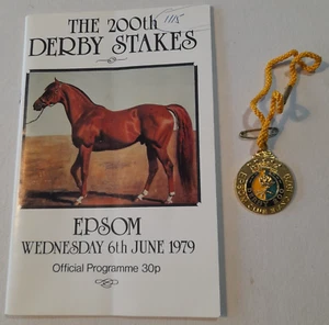 Programme, 200th Derby Stakes Epsom 1979, with Club Stand Badge - Picture 1 of 4
