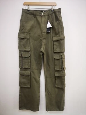 Boohoo Plus Cargo pocket straight leg jean