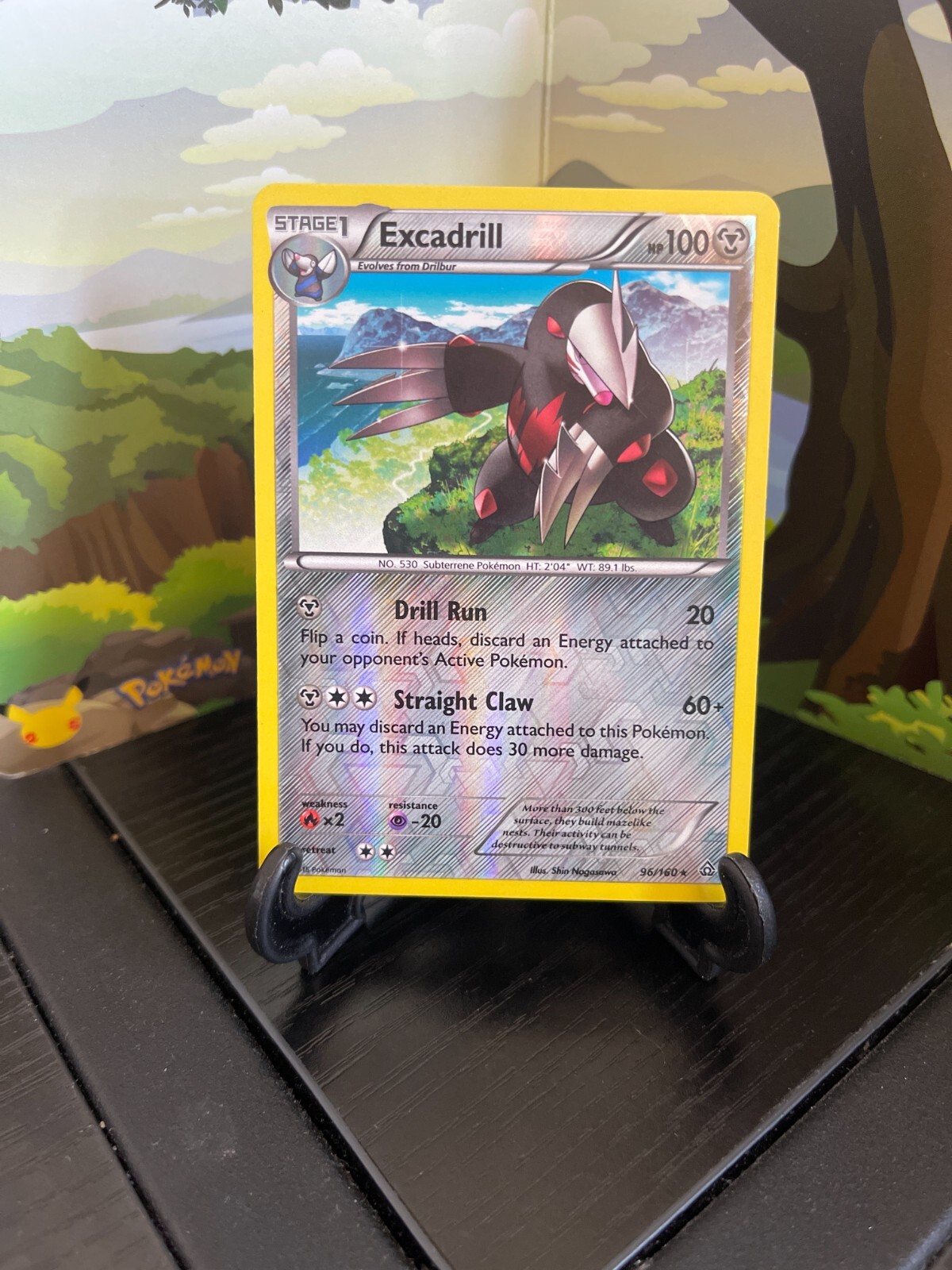 Excadrill 96/160 - Primal Clash - Rare - Reverse Holo - Pokemon Card  - LP