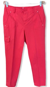 LIZ CLAIBORNE Pink Capri Pants -Size 10-Color Pink -Stretch EUC - Picture 1 of 11