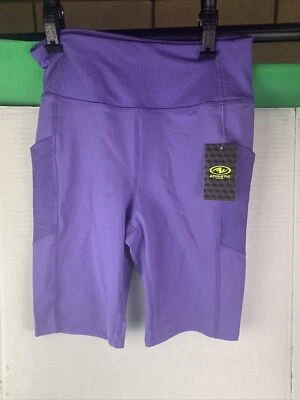 Athletic Works 9" Bike Short Purple Size SMALL - Image 1 of 4