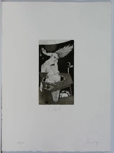 Dirk Seeger /handsigniert/ Radierung/von 1994 /Monatsblätter /20 Exemplare - Bild 1 von 3