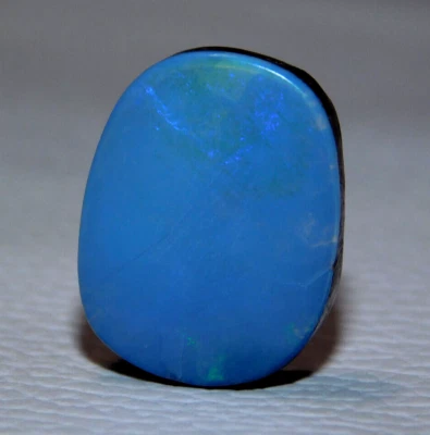 Cabujón de piedras preciosas naturales de ópalo azul doblete australiano de 15 quilates AA+ Foto 1 de 4