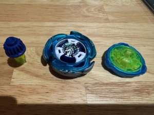 Beyblade X UX-00 Aero Pegasus 3-70A Double Metal Coat TakaraTomy Blue Green Used - Picture 1 of 4