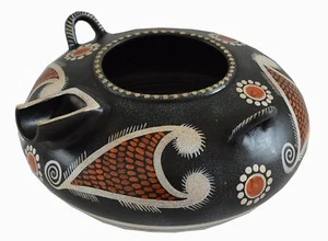 Jarrón Kamares de Cerámica Minoica - Hecho a Mano en Grecia - Réplica del Museo de la Antigua Creta - Imagen 1 de 3