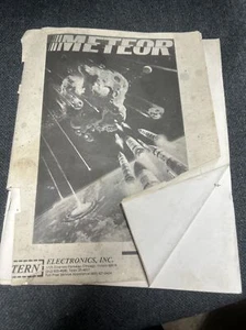 Stern METEOR Pinball Machine Manual - good used original - Picture 1 of 3