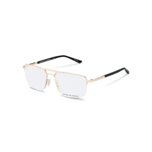 Porsche Design Men's Rectangular 58mm Eyeglasses Frames Gold P8398-58C - Picture 1 of 1