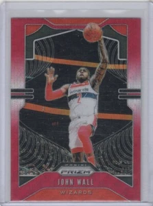 2019-20 PANINI PRIZM JOHN WALL HOUSTON ROCKETS RUBY WAVE PRIZMS INSERT FREE SHIP - Picture 1 of 1