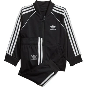 Adidas Kid's Unisex Originals SST Tracksuit Suit Black/White DV2820 - Picture 1 of 6