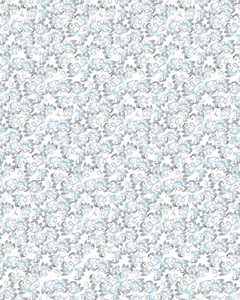 Allover Chintz Royale Pattern 9 x 13.5 Inch Overglaze Ceramic Decal Sheet - Picture 1 of 2