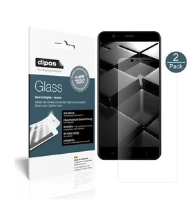 2x Displayschutzfolie für Elephone P8 Mini Matt Flexibles Glas 9H dipos - Bild 1 von 9
