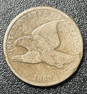 1858 Flying Eagle Cent LL Large Letter "Actual Coin Pictured" - Picture 1 of 2