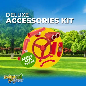 SCHAUKEL SET STUFF DELUXE ZUBEHÖR KIT ROT Park Zubehör Spielplatz Teile 0245 - Bild 1 von 12