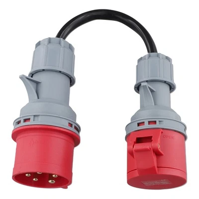 5-poliger CEE Adapter 32A Stecker auf 16A Buchse für EV-Ladegerät - Bild 1 von 4