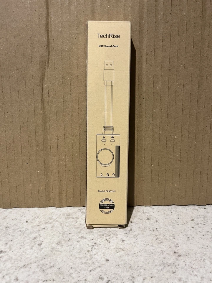 TechRise USB Sound Card EAA05311 USB Sound Card for PC Laptop - Image 1 of 2