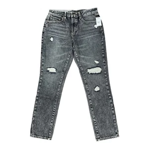 Pantalones de mezclilla ajustados Volcom Super Stoned para hombre 31 x 30 nuevos con etiquetas negros lavado Destructo - Imagen 1 de 12