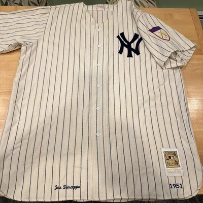 Camiseta Mitchell & Ness 1951 Mickey Mantle #7 Crema New York Yankees Talla 56 3XL Foto 1 de 4