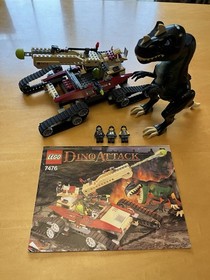 Lego 7476 Dino Attack: Iron Predator vs T-Rex w/Instructions 1 Missing Piece