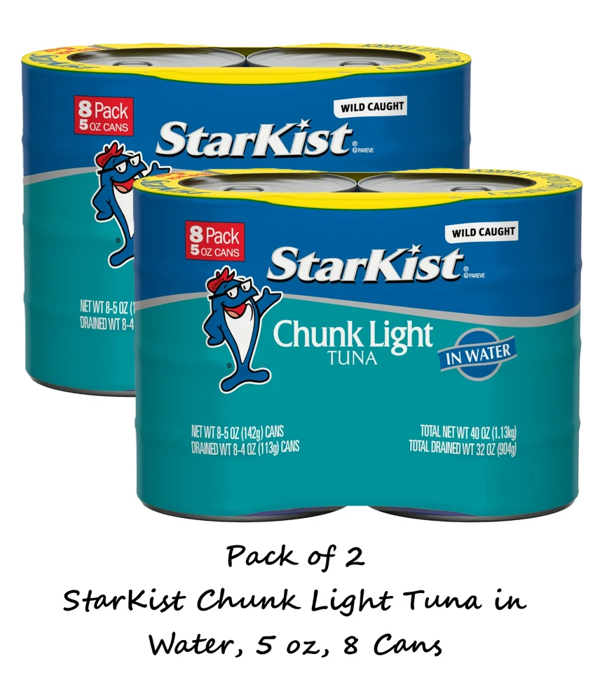 Atún StarKist Chunk Light en agua, 5 oz, 8 latas (paquete de 2) Foto 1 de 1