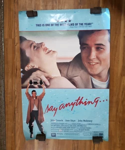 SAY ANYTHING RARE VINTAGE MOVIE POSTER 38"X25" - Picture 1 of 4
