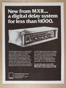 1976 MXR Digital Delay System vintage print Ad - Picture 1 of 1