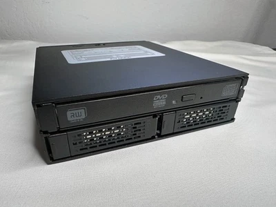 IcyDock ToughArmor Metal 2-Bay 2.5" HDD/SSD + Includes Slim DVD RW in 5.25" Bay - Image 1 of 4