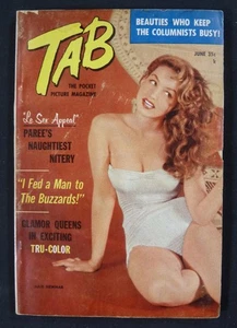 Vintage June 1958 Tab Pocket Magazine Men's Gentlemen's Pinup Adult - Picture 1 of 2