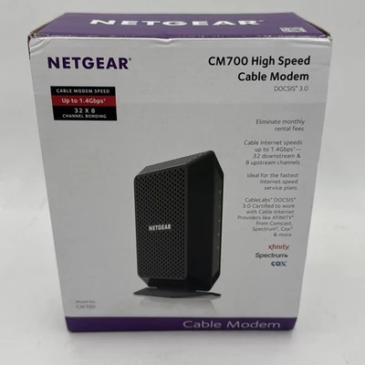NETGEAR CM700 High Speed Cable Modem CM700-100NAS 1.4Gbps DOCSIS 3.0 - Image 1 of 4