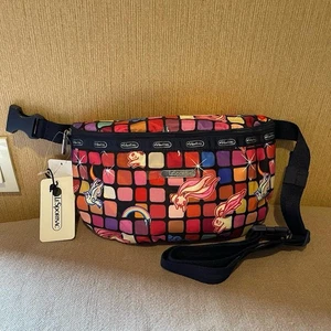 LeSportsac GuanChan Rabbit Rainbow Belt Bag NWT - Picture 1 of 6