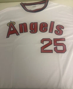 2025 Angels Throwback Long Sleeve Shirt Giveaway XL 7/12/2025 Troy Glaus 🔥 - Picture 1 of 4