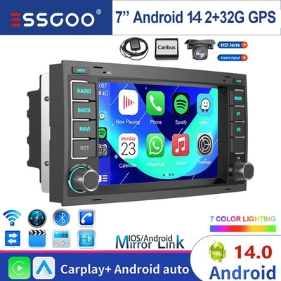 Für VW T5 Multivan Transporter Android 14 Autoradio Apple Carplay GPS RDS Kamera - Bild 1 von 4