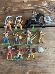 BRITAINS DEETAIL AMERICAN NATIVE INDIANS WILD WEST SPARES OR REPAIRS JOB LOT - Picture 1 of 4