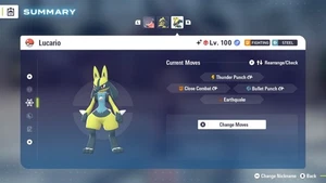 Pokemon Legends ZA ✨ Shiny Lucario ✨ ALPHA Perfect IV - Imagen 1 de 2