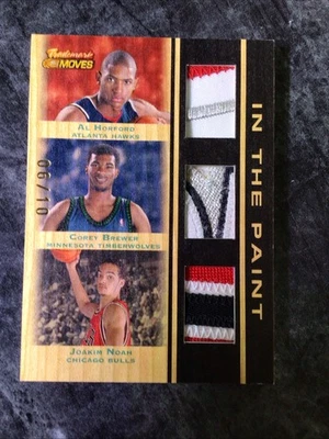 2007 TOPPS IN THE PAINT AL HORFORD COREY BREWER JOAKIM NOAH #/10 #TTR-HBN - Image 1 of 2