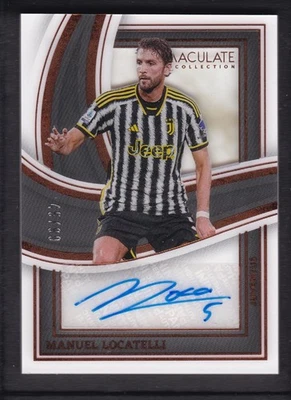 2023-24 MANUEL LOCATELLI 45/99 AUTO PANINI IMMACULATE COLLECTION AUTOGRAPHS - Image 1 of 2