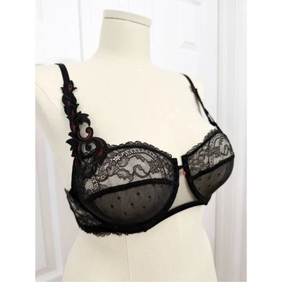Sujetador Lise Charmel Mujer Negro Con Aros Soirée Libertine Media Copa Talla 38B Foto 1 de 4