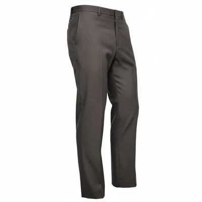 Zanella Trousers Todd Brown Wool Flat Front Mens Size 32x30 Italy Saks 5th Ave - Image 1 of 4