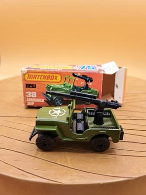 Matchbox Lesney Superfast No. 38 JEEP Vintage Diecast Military 1/64 - Image 1 of 4