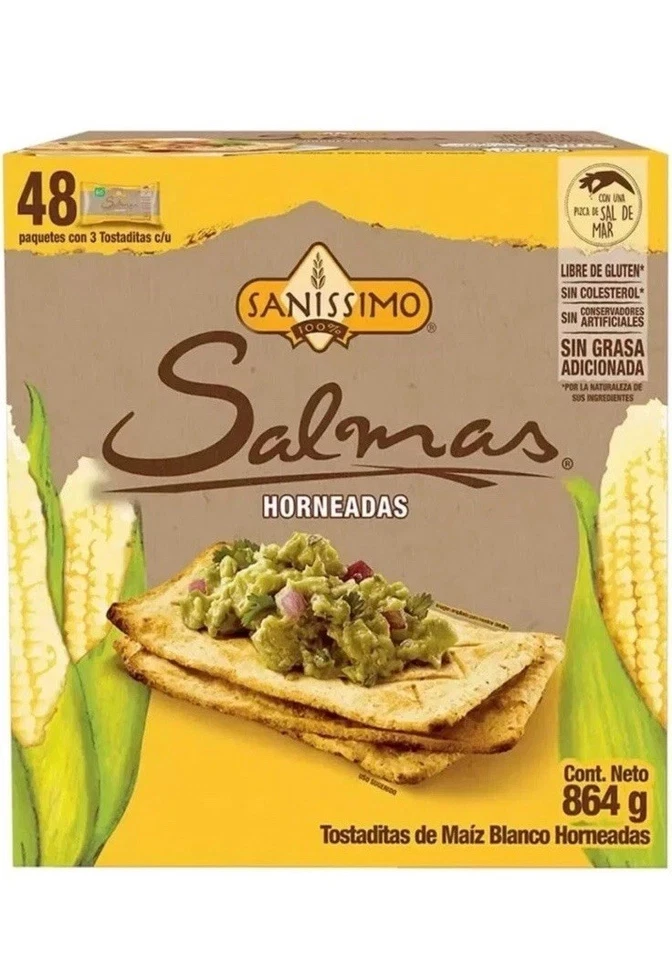 Salmas Horneadas Tostadas Sanissimo 48 pzas White Corn Baked - Image 1 of 3