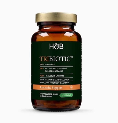 HOLLAND & BARRETT H&B Tribiotic Immunity Support, 60 Capsules New Long Expiry RRP £32